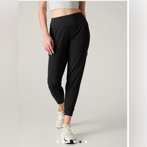 Soft Athleta joggers with elastic at the ankle